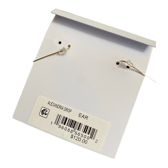 Kendra Scott Alexandria Iridescent Drusy Drop Earrings Current Season NWT $120 - Picture 2 of 2